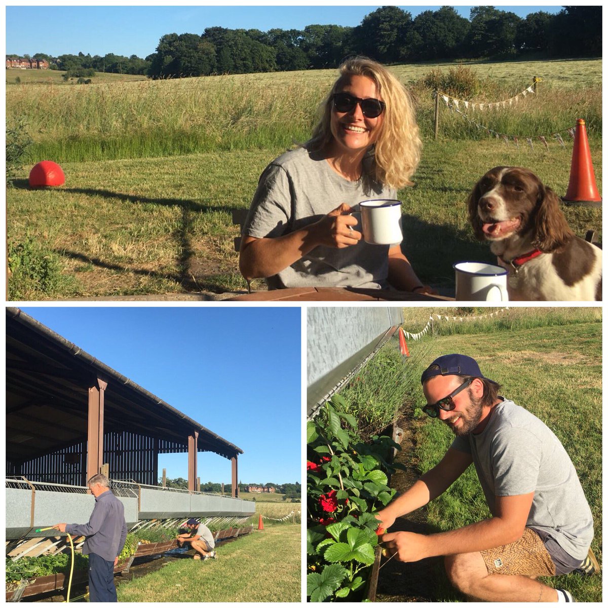 HFGlamping's tweet photo. The @HFGlamping team getting ready for a perfect English weekend..  find the countryside 12 miles from Marble Arch #glampingnearlondon https://t.co/AF2jWB2GEq