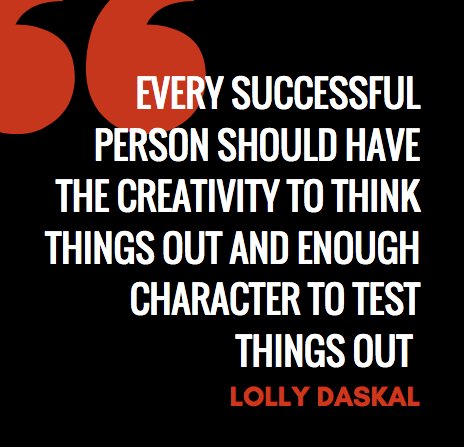 Every successful person should have the creativity to think things out and enough character to test things out. 
“The Leadership Gap” By @LollyDaskal amzn.to/2nfhSuL #TheLeadershipGap
#Book #Leadership #Management #HR