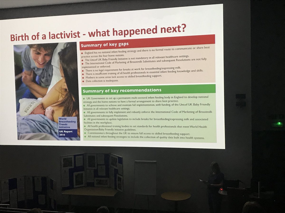 Final speaker for day 1, Ayala Ochert,  chair of <a href="/BetterBfing/">Better Breastfeeding</a> betterbreastfeeding.uk talking about campaigning and blogging on breastfeeding at #BfFest18