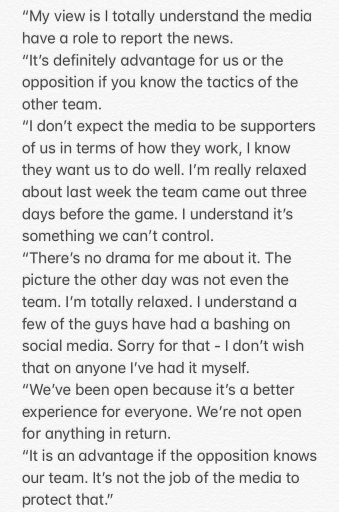 piersmorgan's tweet photo. Gareth Southgate today, putting #TeamsheetGate to bed & exonerating media for doing their jobs. Classy guy. ๐ https://t.co/CA2ZIdMwnA