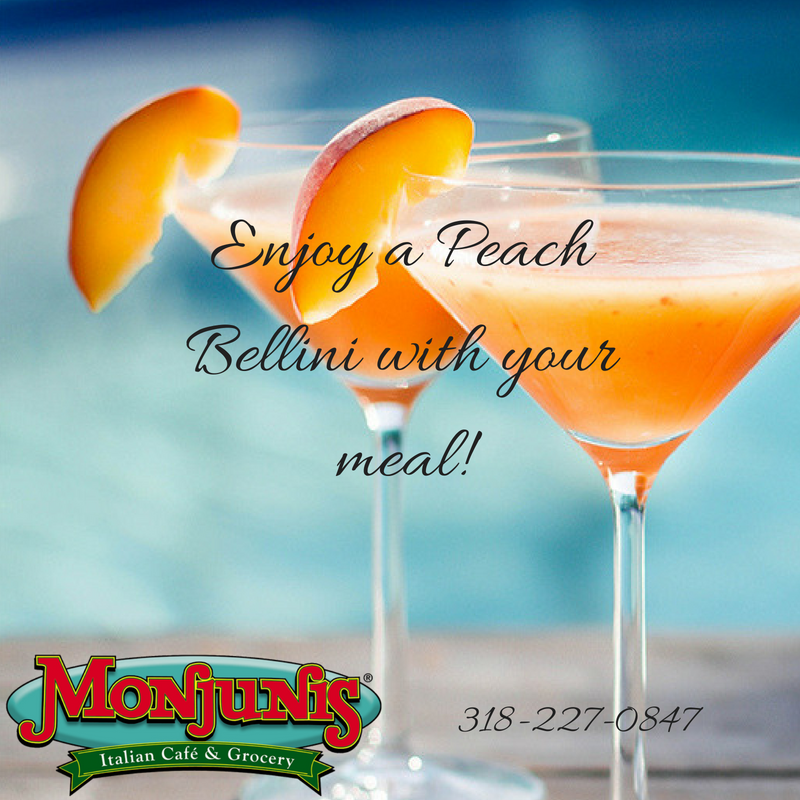 Monjunis_on_LA's tweet photo. It's Summer Time… #Enjoy a tasty Peach Bellini with your meal!
 #MonjunisLAAve #MomAndPop
318-227-0847 https://t.co/4CDrlOvSCE