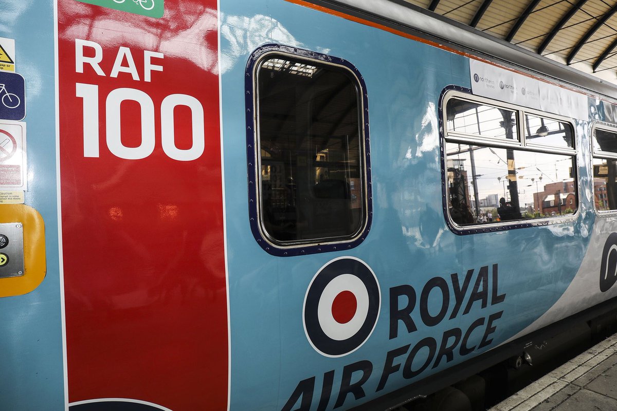 Today we played our part in the naming of a new train - the Spirit of the Royal Air Force - at #Newcastle station. Accompanied by our Wing Band. #RAF100 <a href="/ACO_RCNORTH/">RC North - ACO</a> <a href="/rafboulmer/">RAF Boulmer (Home of 19 Sqn, 20 Sqn and 144SU)</a> <a href="/AirCadetsNorth/">North Region - RAF Air Cadets</a> @nerfca