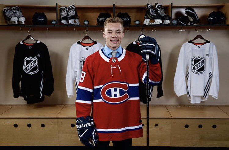 Couldn't be more honored to be drafted to <a href="/CanadiensMTL/">Canadiens Montréal</a> today! A dream made possible by everyone who has helped along the way. #GoHabsGo