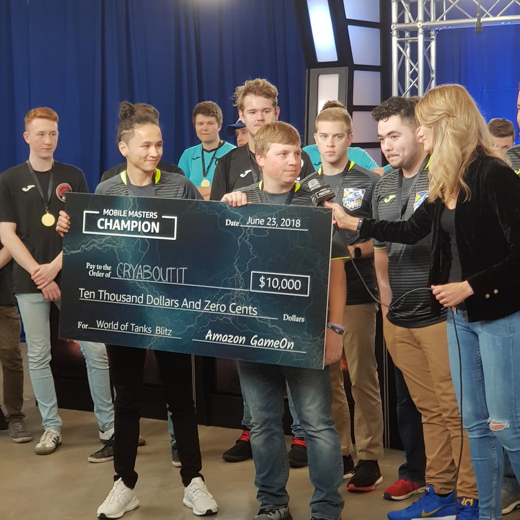 WoTBlitz's tweet image. Congratulations to the winners of #MobileMasters 2018 - CryAboutIt team from #PRAMO clan!