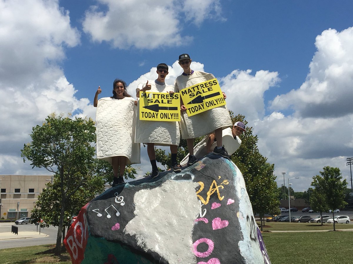 AKHSBand's tweet photo. We will be at AK until 5 if you would like to buy a mattress. https://t.co/iIwGscJ7Wp