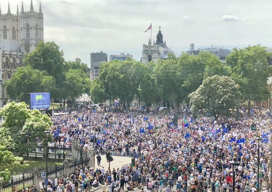 In awe of the size. Absolutely massive unit. #PeoplesVoteMarch