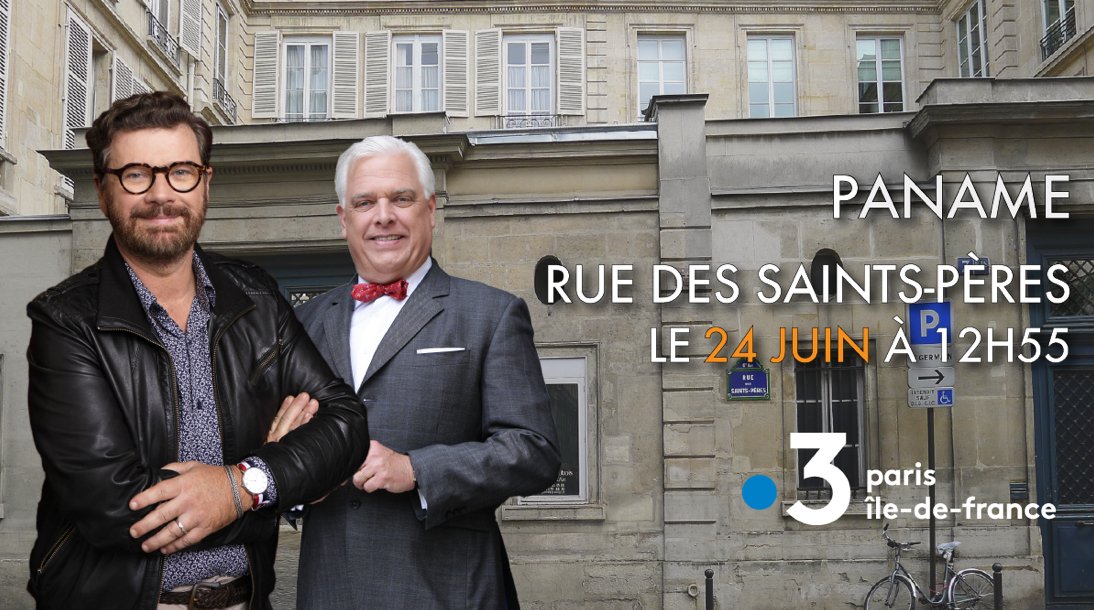 📺 Ne manquez pas ce dimanche 24 juin à 12h55 sur France 3, l'émission <a href="/panamef3/">Paname / France 3 Paris IDF</a> ​ sur la rue des Saint-Pères. Vous y découvrirez un formidable reportage sur notre boutique historique Debauve &amp; Gallais !