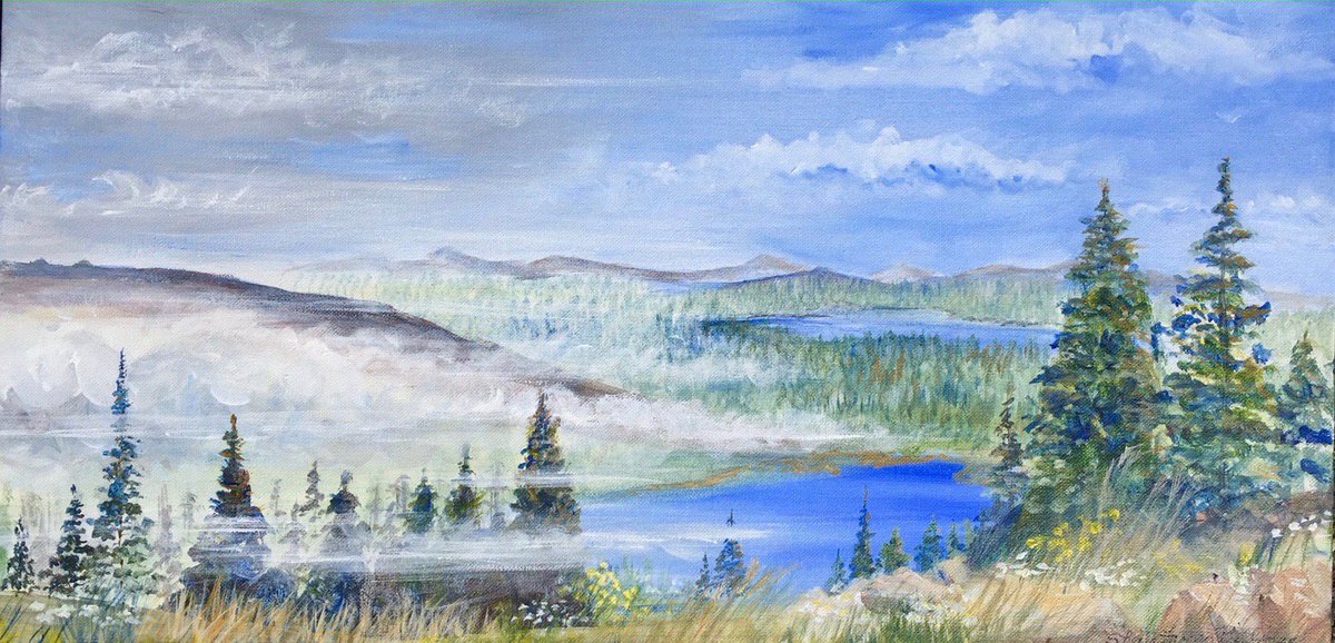 SheilaBillings's tweet photo. Last day! My 2-artist show w Bob Marcellino @TheBeebeGallery, 235 W Foster St, #MelroseMA Today 11-3, Bob will man the gallery! (shown: #CadillacMountain, 12"x24", acrylic. I did on location #AcadiaNationalPark #ME. #ArtShow #localartist https://t.co/7v56W6Zx16