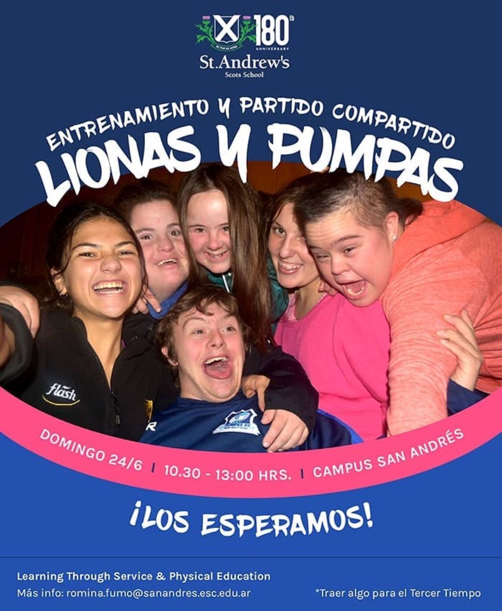 📣MAÑANA TENÉS UN PLAN!!! Te Esperamos!! A partir de las 10am en el Campus de @san_andres_official_rugby_club 🏉🏑 #lionas #inclusion #convivencia #Rugby #Hockey #Inclusivo #MixedAbilitySports 🇦🇷
#AbriendoCaminos