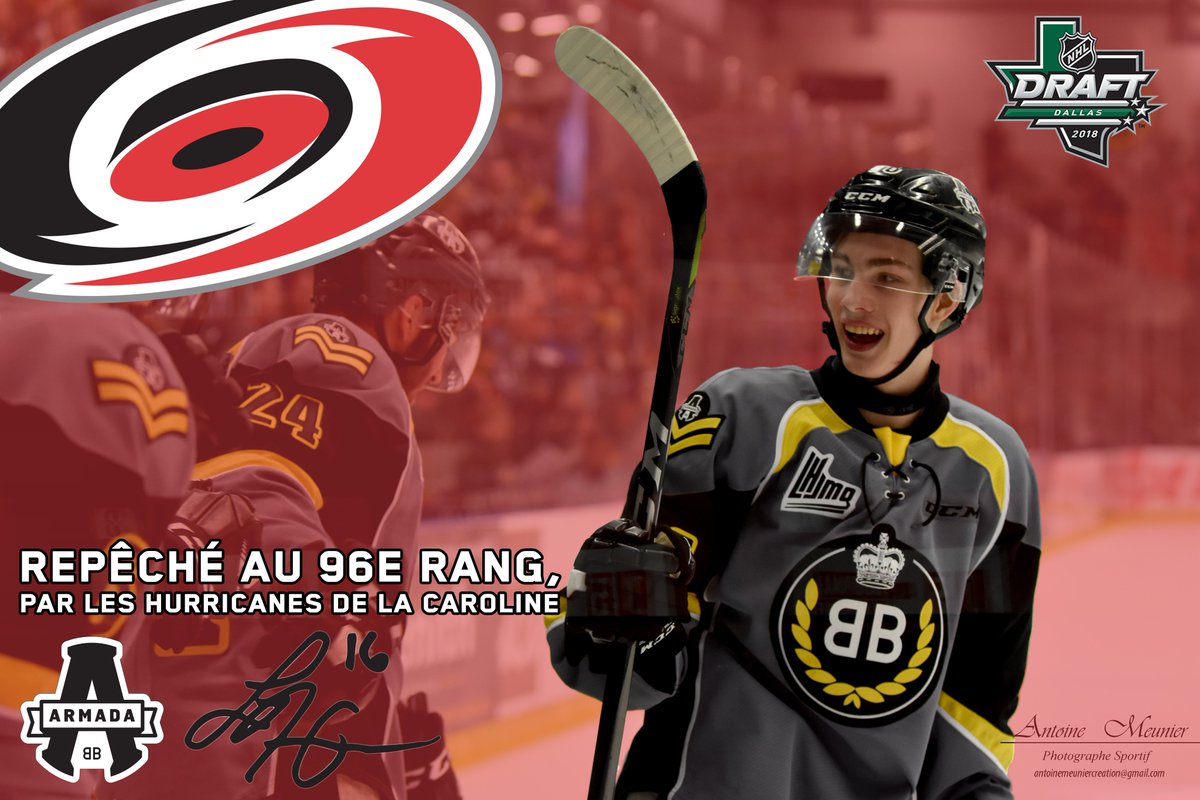 Félicitations Luke! Congratulations Luke! #NHLDraft #CarolinaHurricanesAreProudToSelect #JembarquedanslArmada #Armadablb