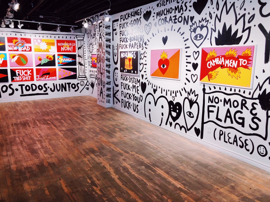 RicardoCavolo's tweet photo. Last day for visiting CAMBIAMENTO at @station16mtl 
#ricardocavolo #cambiamento #revolution #art https://t.co/9ohBSmm2QZ