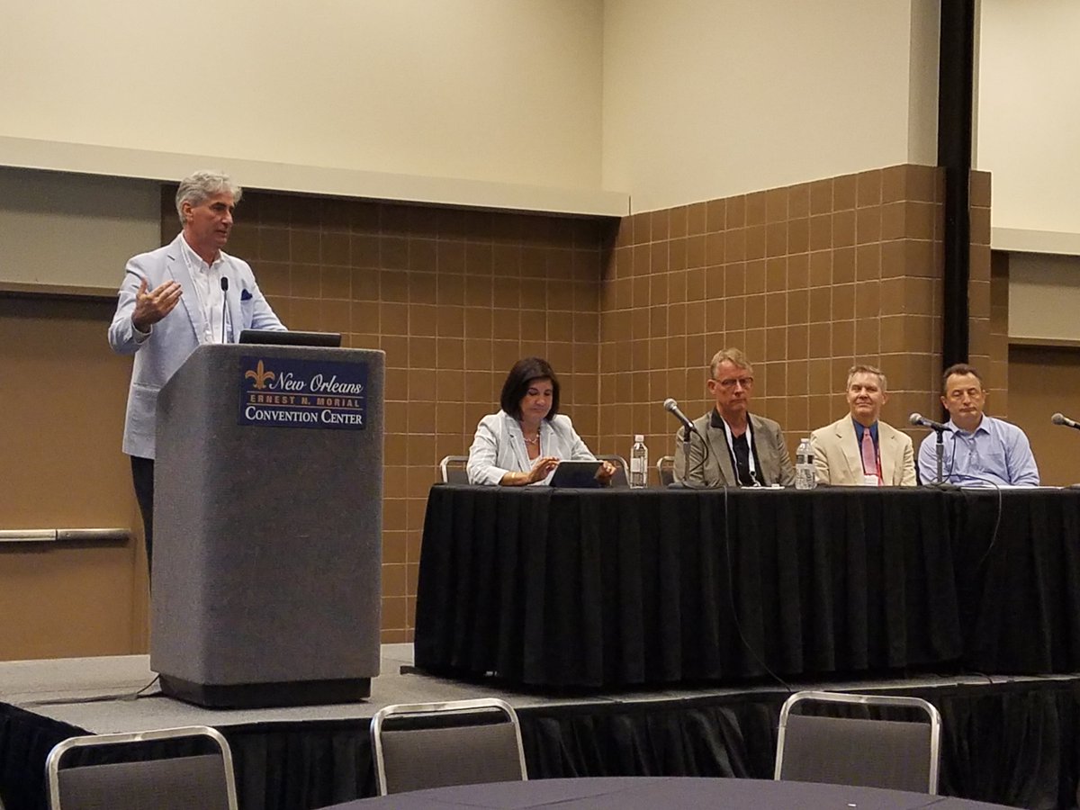 amlibraries's tweet image. IFLA Secretary General Gerald Leitner discussing the #IFLAGlobalVision report and #WorldLibraryMap this morning at #alaac18.