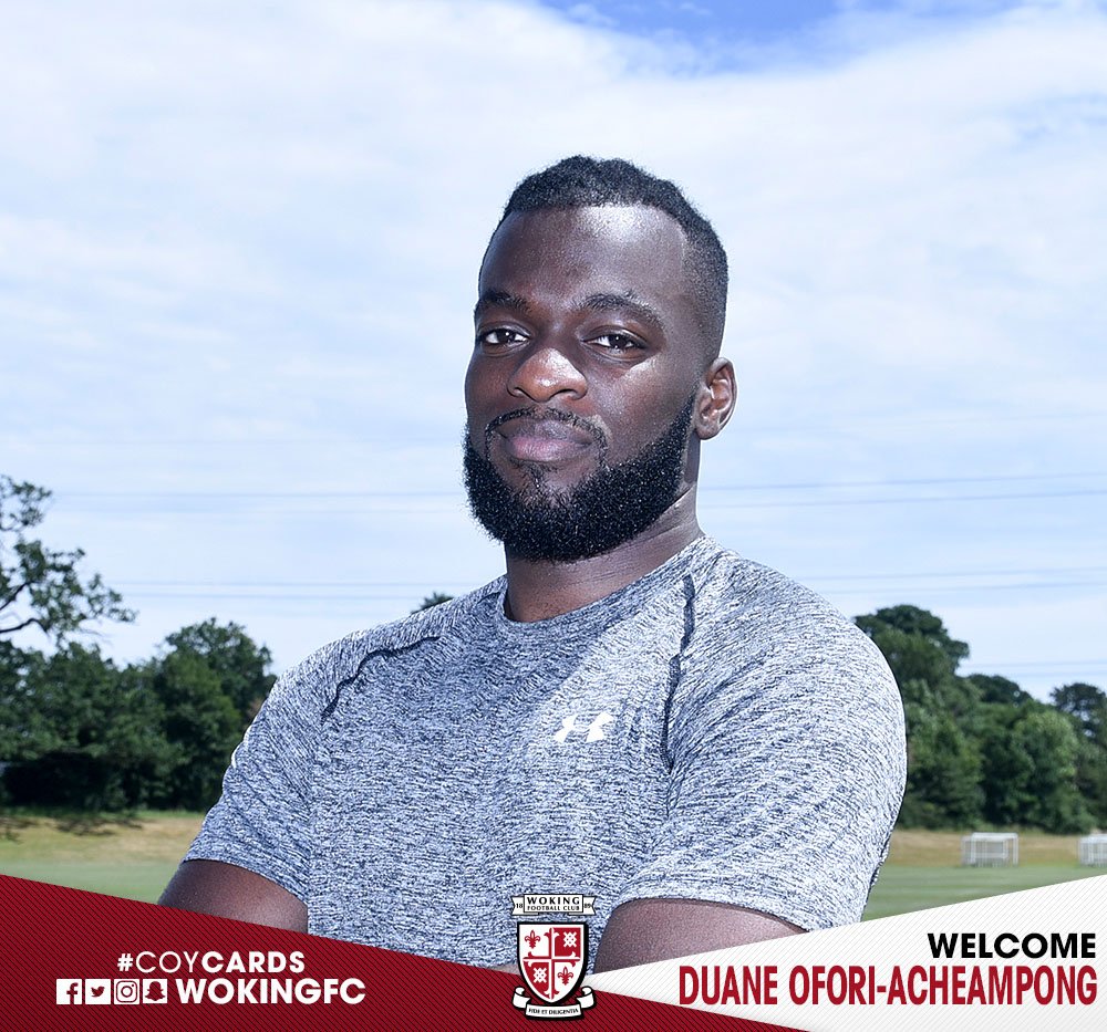 SIGNING: Woking Football Club is delighted to announce the signing of Duane Ofori-Acheampong.

Read more &amp; watch an interview with <a href="/DuaneOachie/">Duane Ofori-Acheampong</a> - wokingfc.co.uk/news/article/6…