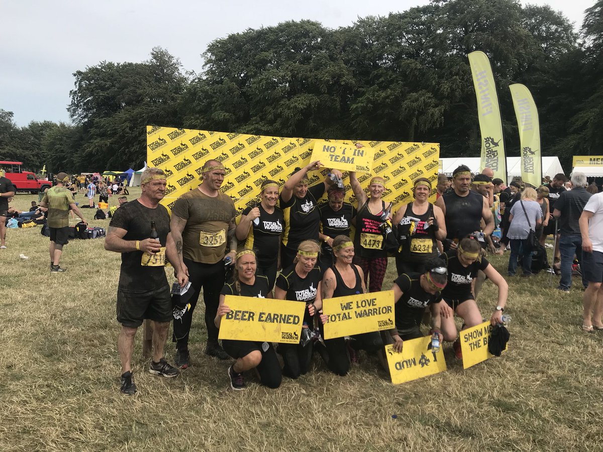ShellyOates's tweet photo. What a blast # chuffed I got round @TotalWarriorUK @DartonCollegePE https://t.co/0IzbB5KSUm