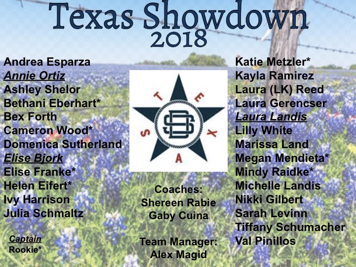 Introducing your 2018 Texas Showdown roster...🔥🔥🔥