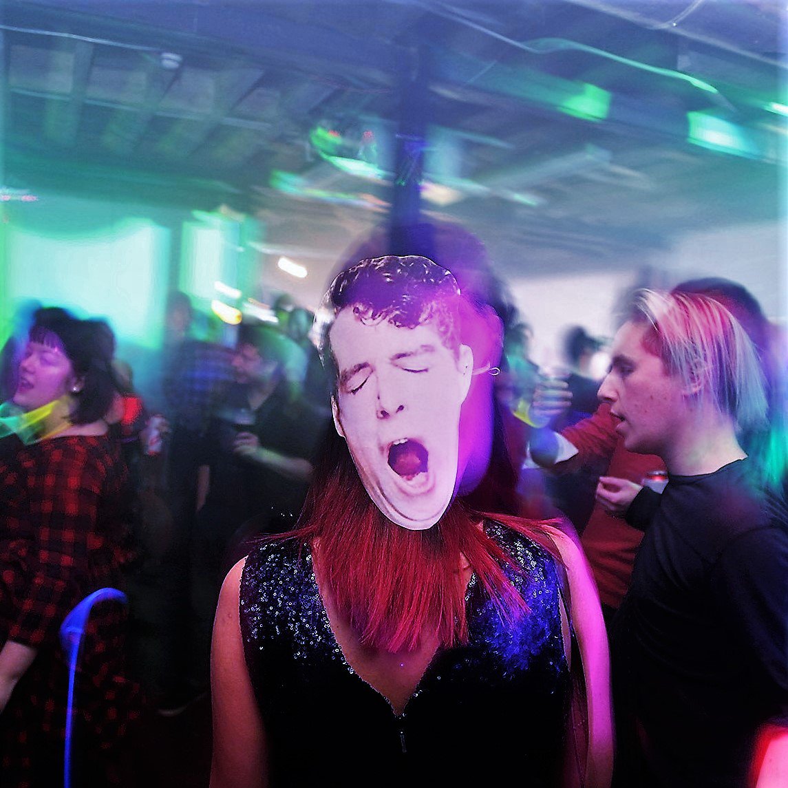 ElectroCurious's tweet photo. The next #ElectropopCurious is ONE WEEK TONIGHT on SATURDAY 30th JUNE at @AatmaVenue! Doors 11pm / just £5 entry / free pop star face masks + lyric posters! More details + cheaper advance tickets here: https://t.co/HtwcLiUB9j https://t.co/PsAhcAqJji