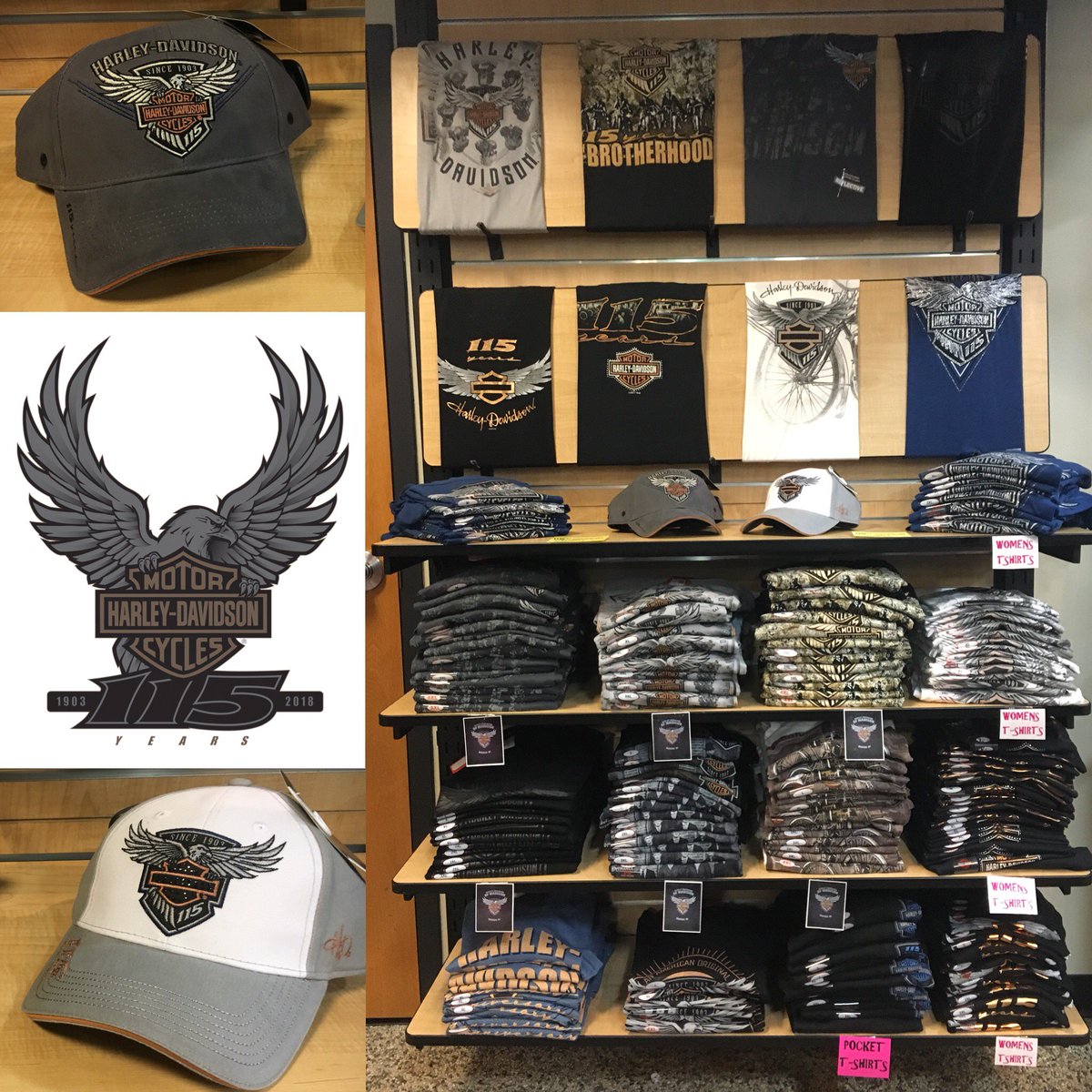 HDofMadison's tweet photo. The 115th Anniversary Celebration will be here before you know it - Get your Dealer Logo gear from @hdofmadison before it's gone! #HD115 #hdofmadison #thedealerwhocares #hd #harley #hdmc #findyourfreedom https://t.co/GkQ9DO6Ve9
