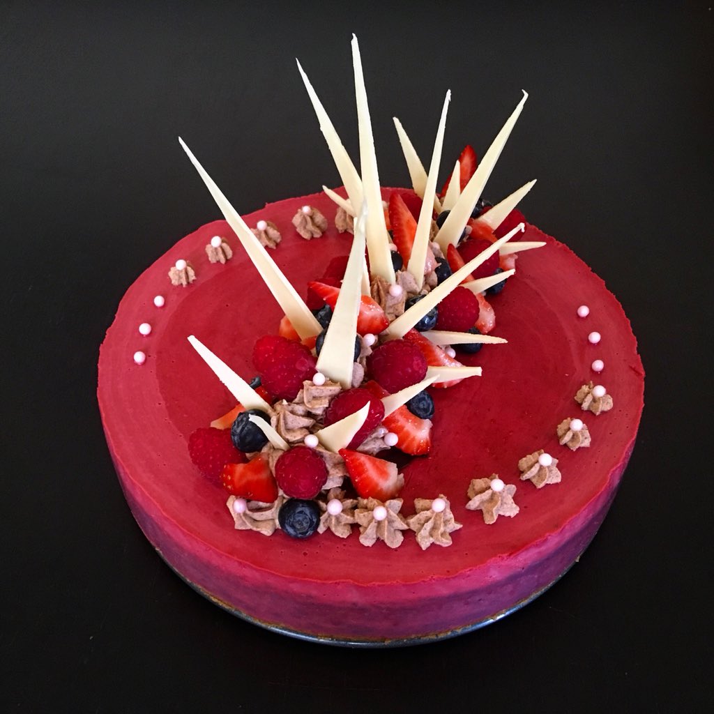 #Birthday raspberry #cheesecake for my wonderful friend Will! Penblwydd Hapus, Will! 😘 #Cardiff #foodblog