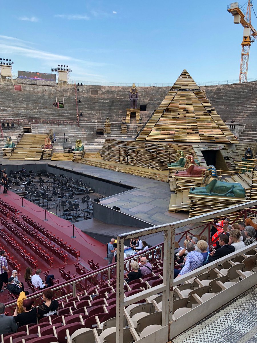 mmleak1605's tweet photo. Some stage set, but I can’t see a dart board 🎯 #aida #Veronaopera https://t.co/bqXf3p9fIf