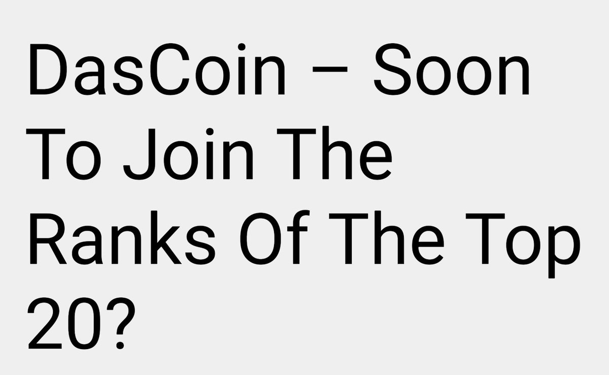 Tomovka81's tweet photo. Will it be DasCoin?
https://t.co/Sj4uk3jm46
#CurrencyOfTrust #DasCoin #DasWallet #NetLeaders #DasNet #DasPay #DasFinancial #Cryptocurrency #Blockchain #Crypto
Join here & register:
https://t.co/5ECqs7JQmP https://t.co/orf0yH9etU