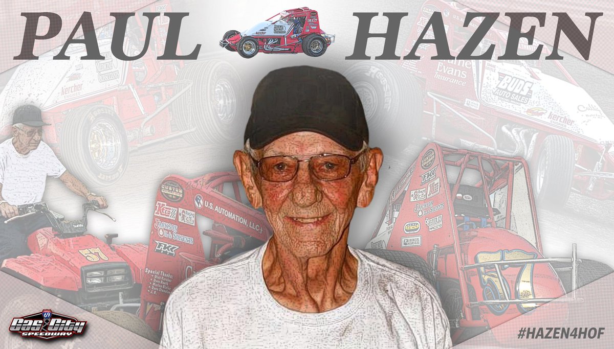 GasCitySpeedway's tweet photo. Do you think Paul Hazen should be in the Hall of Fame? We do!

Let’s get Paul the recognition he deserves! #Hazen4HOF

#OnTheGas | #GasCitySpeedway https://t.co/ItkKMJKPNg