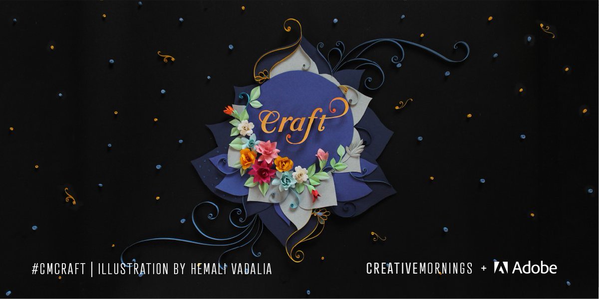 Our theme this month is #CMcraft! It was selected by @mumbai_CM, illustrated by @hemalivadalia, and presented by <a href="/Adobe/">Adobe</a>.