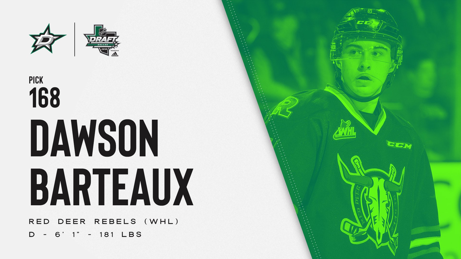 x Dallas Stars on Twitter "With pick 168 in the 2018 NHLDraft, the