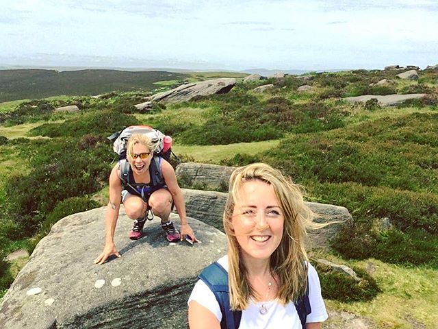 cadilambert's tweet photo. Lovely day out in the sunny Peak District today with @talesfrommytravels
Here I am doing my best lion impression whilst Becky wonders how she can get away from me!
#lionking #peakdistrict #walking #hiking #sunshine #burbage #getoutside #rocksrock #friends #happy #countrysid… https://t.co/2w3NhIoBYf