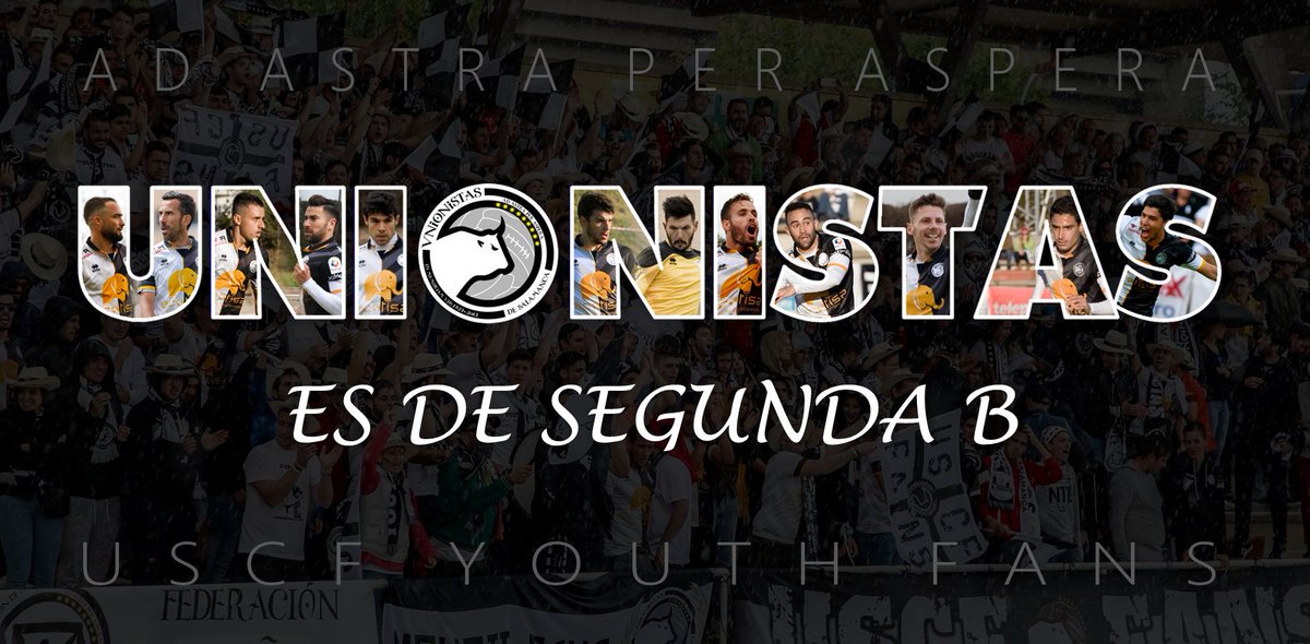 USCFYouthFans's tweet photo. 🎉⚫⚪ ¡¡UNIONISTAS ES DE SEGUNDA B!! ⚪⚫🎉

4 años y 301 días después de la fundación de @UnionistasCF, el club llega a la categoría donde nos dejó la UDS. ¡¡¡Esto es de todos!!! 💪🏼👏🏼

#AdAstraPerAspera
#UnionistasYouthFans https://t.co/Jf4btaZ9FH