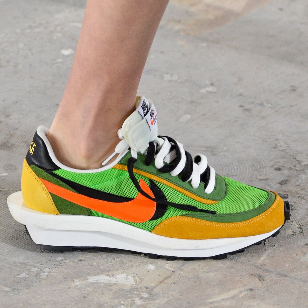 Sacai x Nike fusions previewed today in Paris.