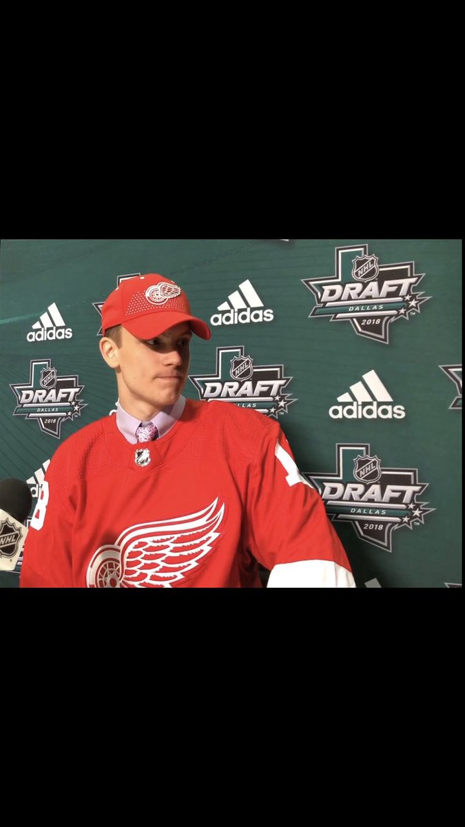 Unbelievable day in Dallas being drafted by the <a href="/DetroitRedWings/">Detroit Red Wings</a> !! Dream come true #LGRW