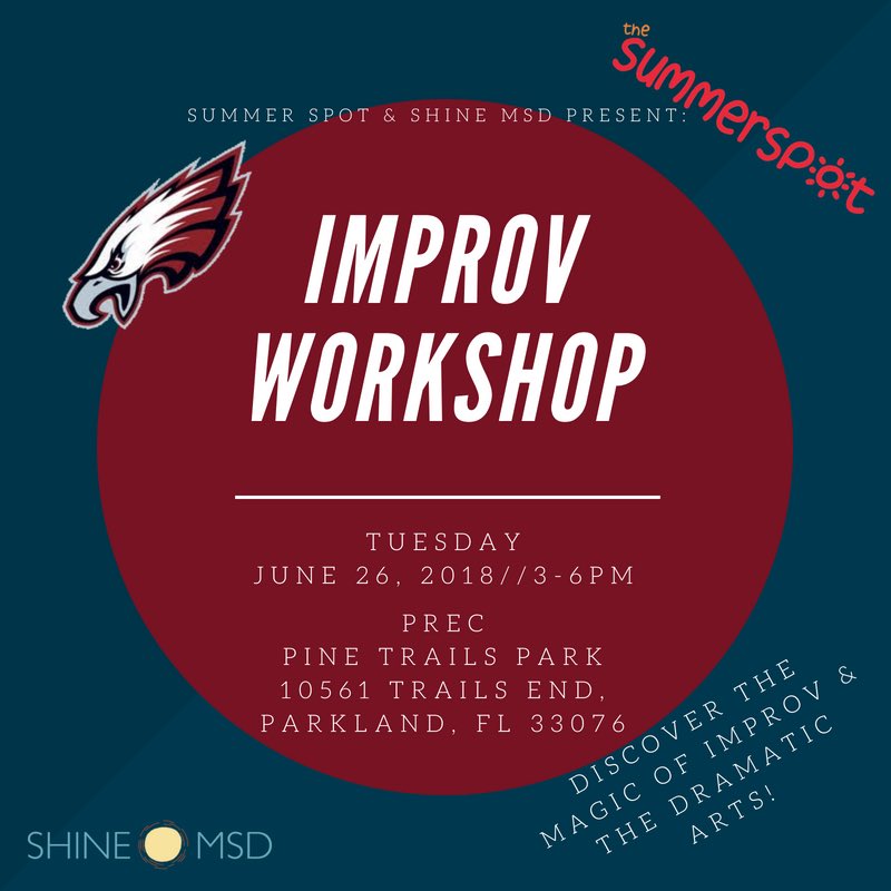 MsdSpot's tweet image. Discover how improv and acting can help you tell your story with this ONE TIME ONLY improv workshop with drama therapist, Jessica Asch, and improv specialist Robyn Cassel. Tuesday, June 26 3-6PM art the PREC. @ShineMsd