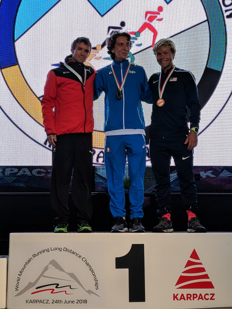 usatf_mut's tweet photo. After last year's #WLDMRC winner was disqualified for a positive drug test; here is your 2017 #WLDMRC podium. Tomorrow we'll see our 2018 podium. #mountainrunning @corsainmontagna @usatf https://t.co/ABm7tH9A6V