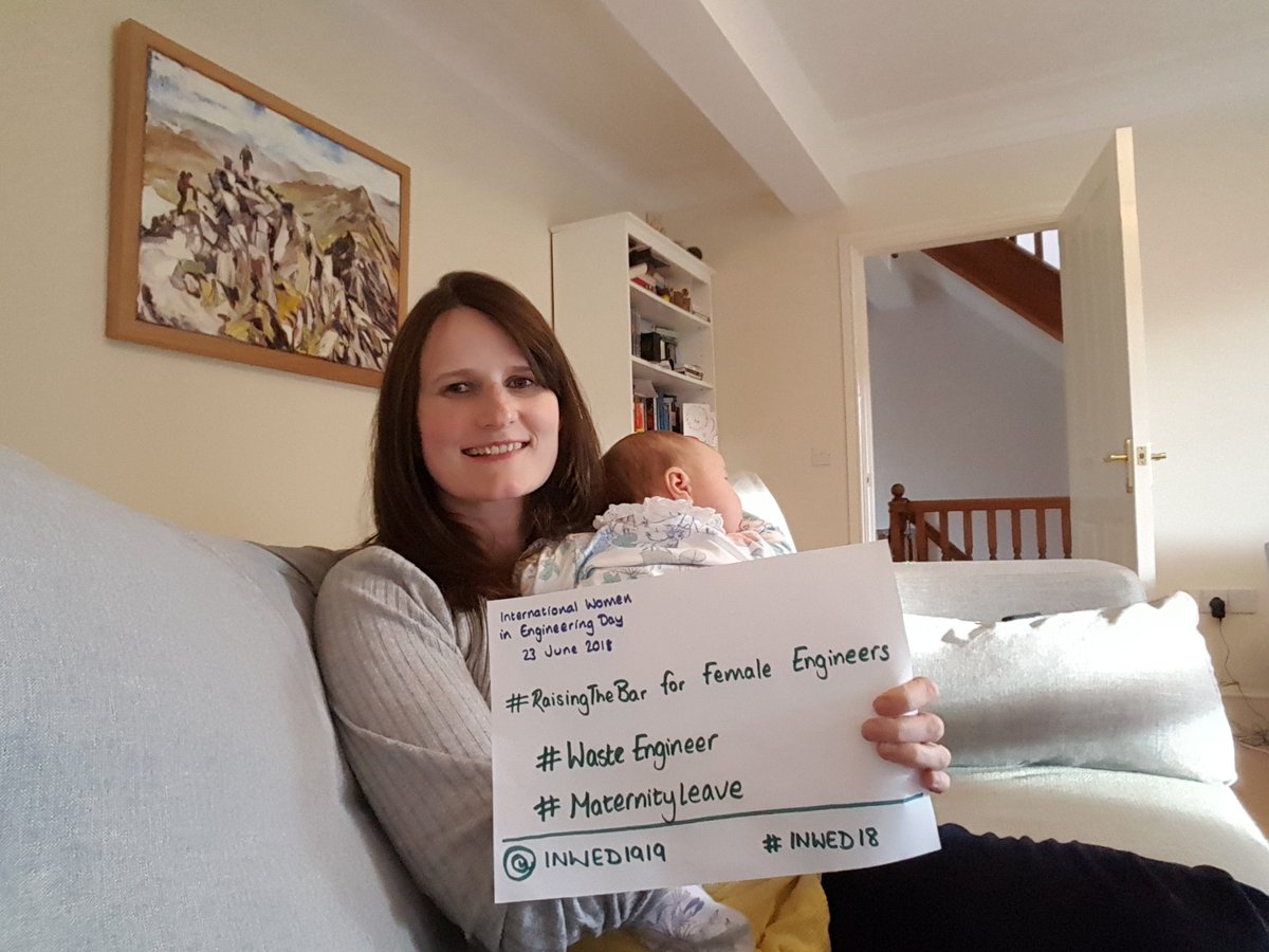 HilaryRRB's tweet photo. Happy international women in engineering day- I trained as a #physicist, but then became a #wasteEngineer/ advisor, but currently on #maternity leave. #INWED18 #RaisingtheBar @SellafieldLtd @INWED1919 https://t.co/wqELAirwVI