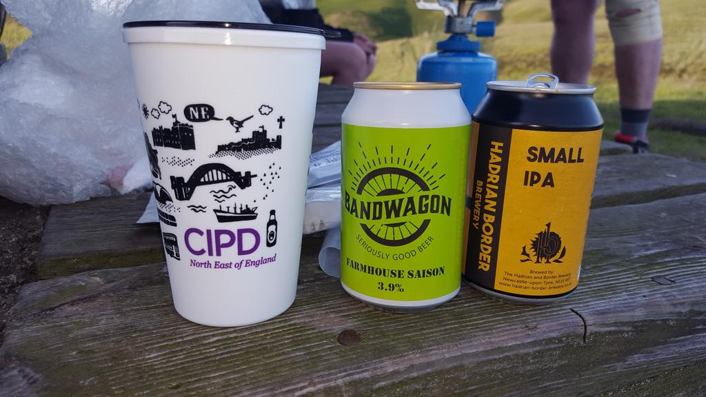 cmaddockmuckle's tweet photo. Just what you need for camping on the #PennineWay BorderRidge, my @CIPD_NE mug and plenty of beer from @coppersgosforth @HadrianBorder #Northumberland https://t.co/qGvbxMAKoc