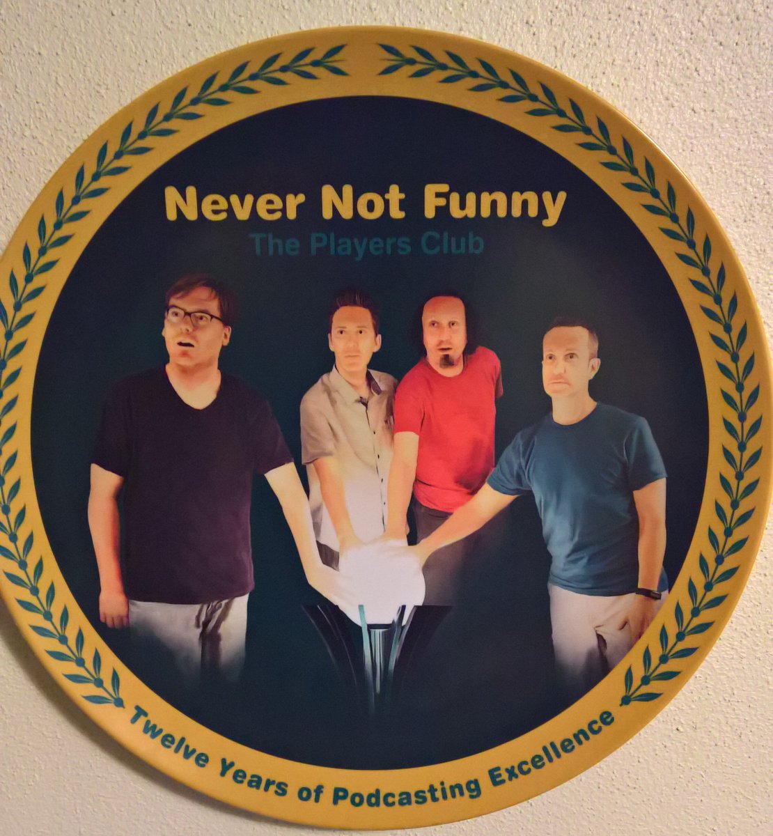 This goes right above the wedding/family photos
<a href="/NeverNotFunny/">Never Not Funny</a> <a href="/jimmypardo/">Jimmy Pardo</a> <a href="/mattbelknap/">Matt Belknap</a> @eliothochberg