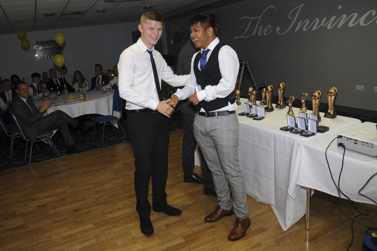 pstjfc's tweet photo. AWARDS- #awardsnight2018 Under 18 Players receive their individual trophies for the season #Success #WinningRight #WhataClub #pstlive @agb_photo https://t.co/N1H2p5G45H