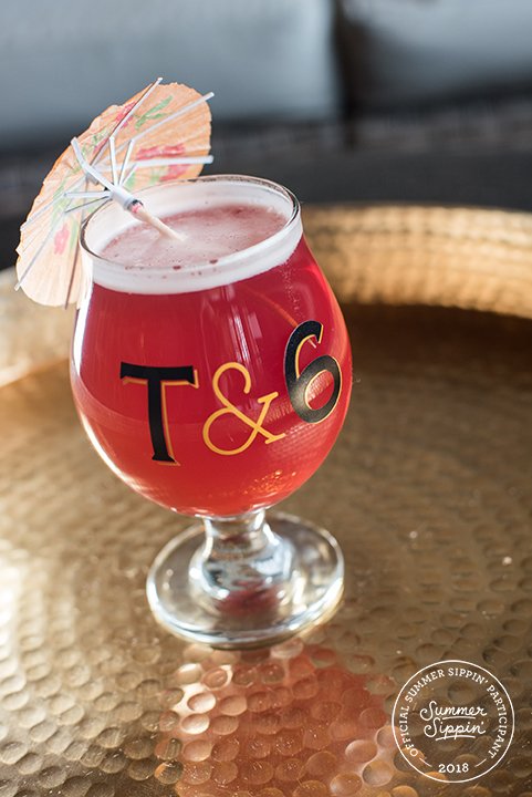 SummerSippin's tweet photo. If you haven’t tried @tapandsix’s Pucker up, you’re missing out! This sip is a mix of black cherry mead with hints of cinnamon and vanilla mixed with a fruited sour beer. Rate this sip, and check out the rest of this year's drinks on the #SummerSippinRoswell app. https://t.co/2x9fK4hSAs