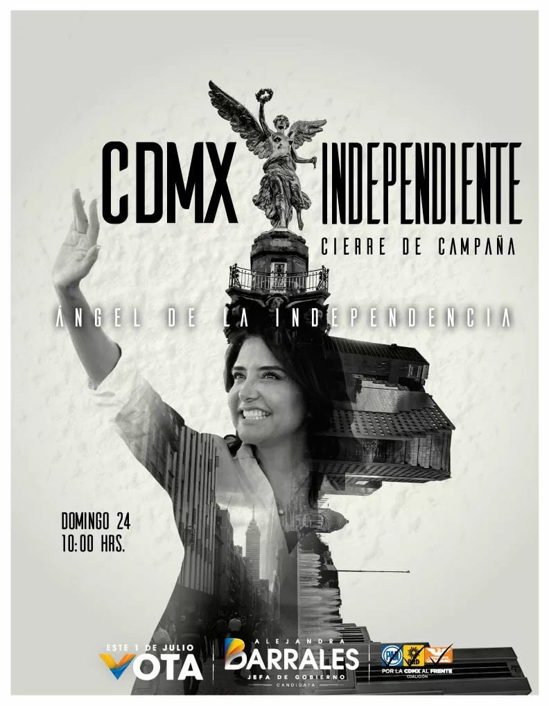 MilagrosTexta's tweet photo. La #CDMX Ya decidió !!!

Este Domingo 24 Junio te invitamos al Gran Cierre de Campaña de @Ale_BarralesM ,propuestas reales y de verdadero cambio;te esperamos en El Ángel de la Independencia a las 10am. 

#VaPorTi #PorLaCDMXalFrente #MEX #VotaPRD #IzquierdaSi #IzquierdaHoy #Texta https://t.co/R7ZDQsVCYK