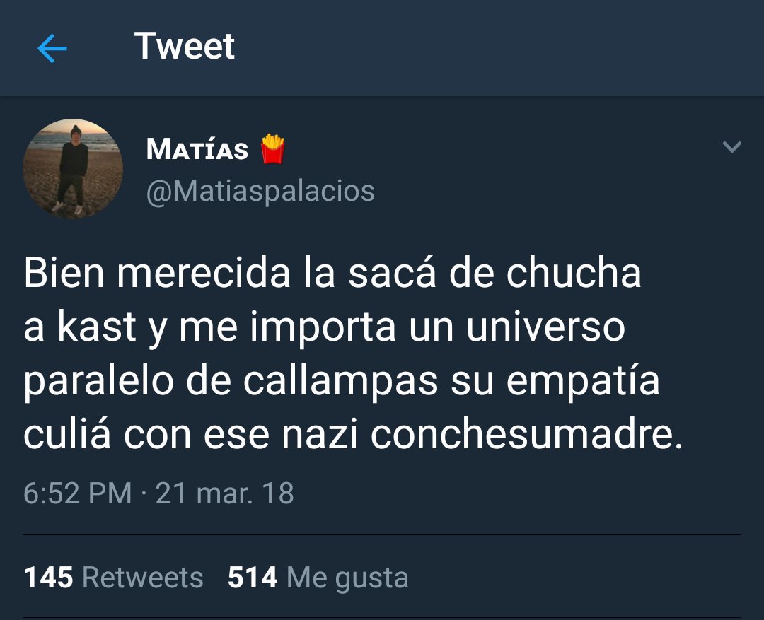 Raul_Taruffeti's tweet photo. @Matiaspalacios El mejor ejemplo de como quedar como un saco de weas hipócrita: https://t.co/R67zlKMkZI