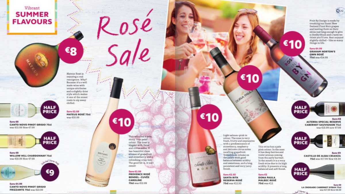 Kevin O'Callaghan (@ocallaghan74) on Twitter photo You have got to check out our Rosé wine sale along with some brilliant summer whites and cool bright reds <a href="/SuperValuIRL/">SuperValu Ireland</a> for more of these fabulous offers click the link below 👇
supervalu.ie/offers-leaflet… You have got to check out our Rosé wine sale along with some brilliant summer whites and cool bright reds <a href="/SuperValuIRL/">SuperValu Ireland</a> for more of these fabulous offers click the link below 👇
supervalu.ie/offers-leaflet…