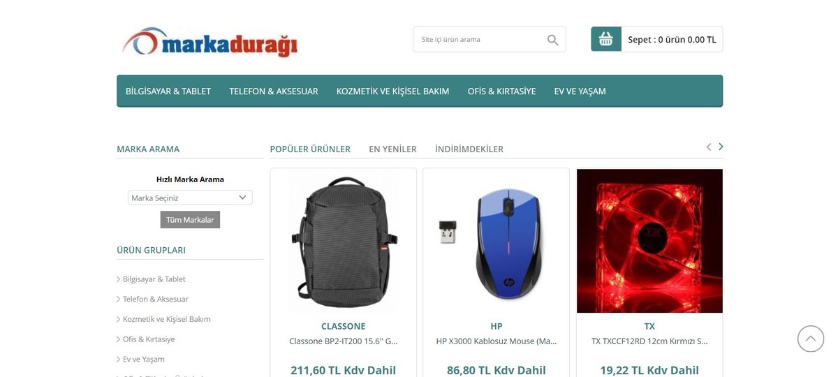 En popüler bilgisayar aksesuarları Marka Durağı'nda !
markaduragi.com.tr
#markaduragi