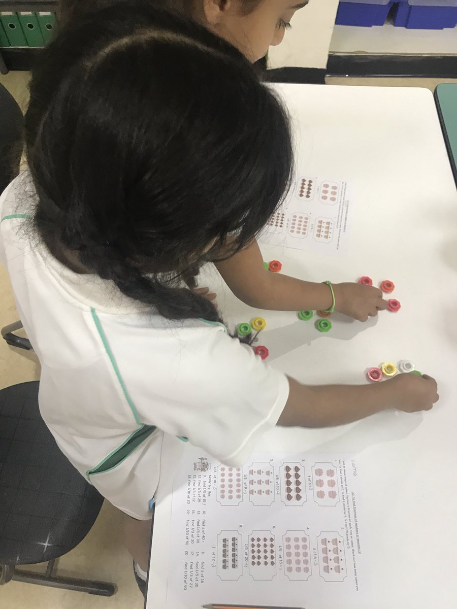 The Cheetahs can find fractions of numbers by using equal sharing and multiplication! Keep it up kids! #inspiringyoungminds #leadersofthefuture