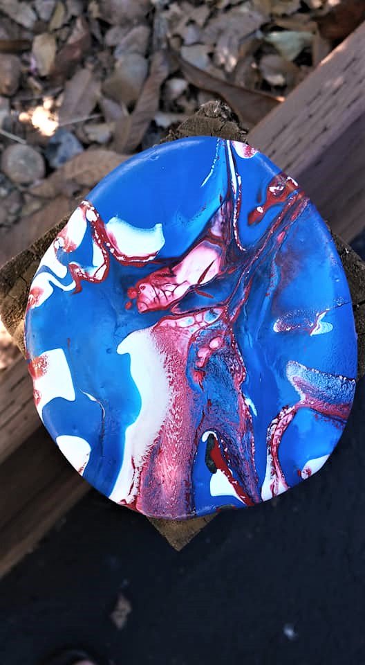 Luckyinlove46's tweet photo. My first rock pour!
#Kindnessrocks #Rockpainting #lovehidingrocks #Rocks #Oceanthemedrocks #Palmtreerocks #Kindnessrockproject #Dosomethingnice #Giveawayrocks #Hiderocks #Findingrocks #Havingfun #Sharethefun #Rockproject #Rockers #Rocktrades  #Reddingrock https://t.co/xCaFOaFGt6