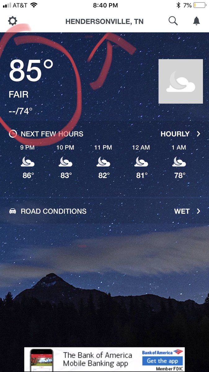 HermitageTurf's tweet image. Humidity 70% dew point 76. Fair? 85 at 8:40. Fair to what? The Amazon? The Sahara? Come on @weatherchannel walk outside. #bentgrassproblems