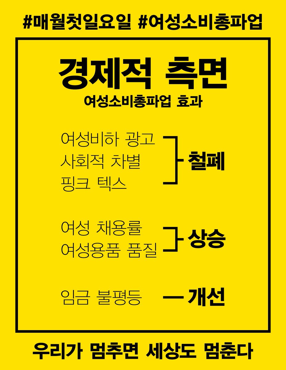 K_W_G_C_S's tweet photo. #여성소비총파업 프로젝트가 최종적으로 기대하는 효과에 대한 Q and A 입니다. https://t.co/q1BMlc3jOX