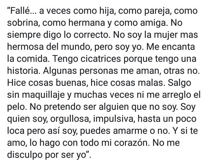 vfabani19's tweet photo. "No me disculpo por ser yo." https://t.co/wDT2Qw5I6h