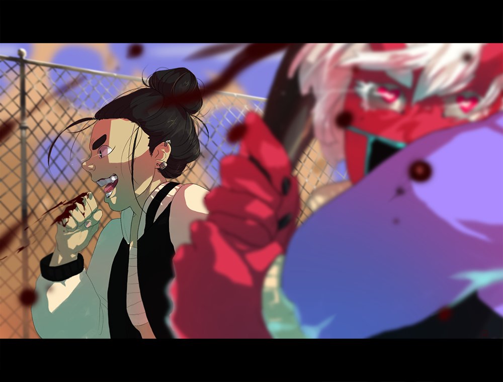 aubrgin's tweet photo. AU story commission for @trulyapauling ft his OC Eir in the bg and my OC Raksha hogging up the front. Trying to repost some of the shit that vanished. #illustration #ocs #scene #hurp https://t.co/fkciuvZUrJ