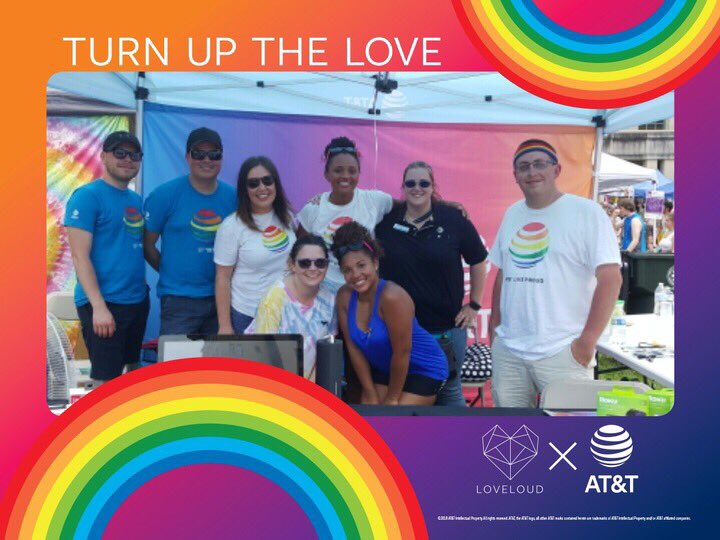 NobilitySquad's tweet photo. AT&amp;T Nobility Squad at the Lexington Pride Festival. More photos and videos coming soon! #TurnUpTheLove #BeBold https://t.co/8QLRj3tME5
