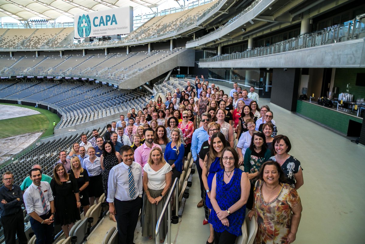 CAPA_WA's tweet photo. Just revisiting our successful Member's Day from Term 1, 2018. Can't believe we are half-way through the school year. How's that CAPA Logo up in lights at Optus Stadium! @OptusStadium @CAPA_WA #CAPA_WA @daltonandrew21 @kayza18 @BellaThredbo @TaniaJames https://t.co/n2RJjRNjD2
